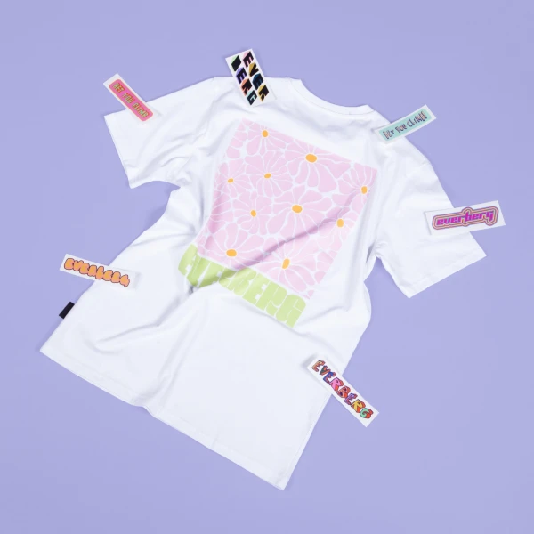 Biała koszulka unisex | ŁĄKA